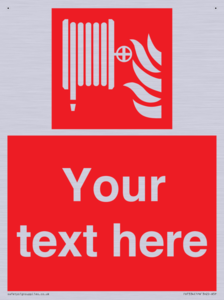 Custom Fire hose reel Sign